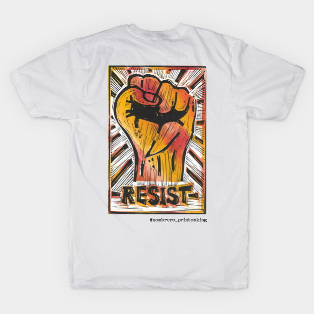 RESIST - @Sombrero_Printmaking by Sombrero_Printmaking